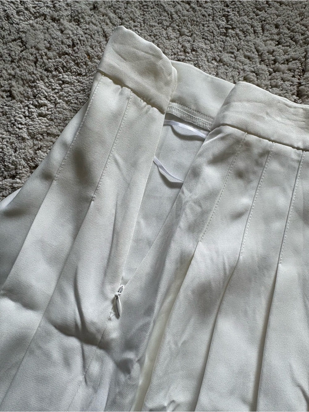 Princess Polly Cream Pleated Mini Skirt - Picture 4 of 5